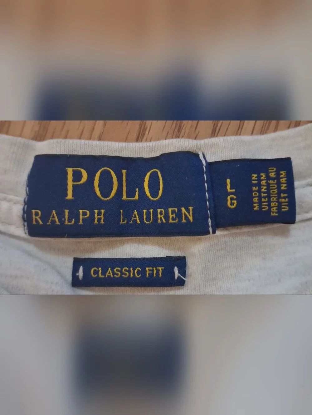 POLO RALPH LAUREN CLASSIC FIT. Mens.  Size Large.  Heather Gray.
